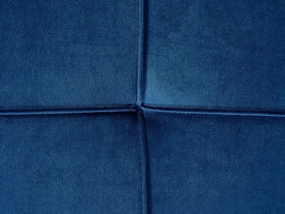 Sofa Beliani Kairysis gultas „GONESSE“ veliūrinis, mėlynas