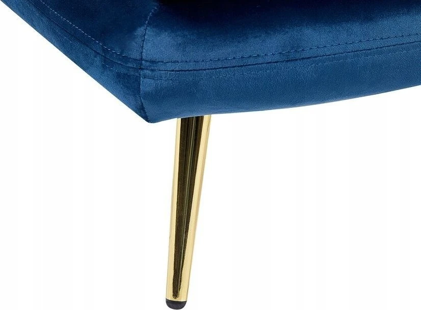 Sofa Beliani Kairysis gultas „GONESSE“ veliūrinis, mėlynas