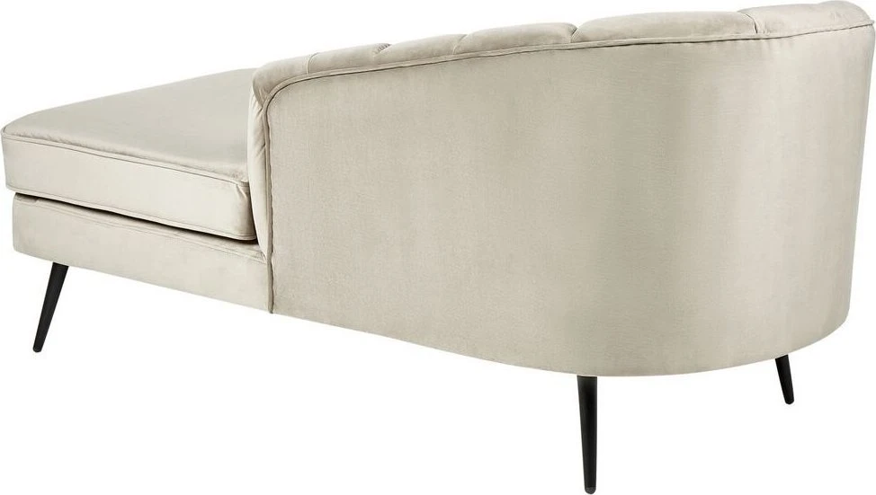 Sofa Beliani Kairinis gultas ALLIER, veliūras, smėlio spalvos