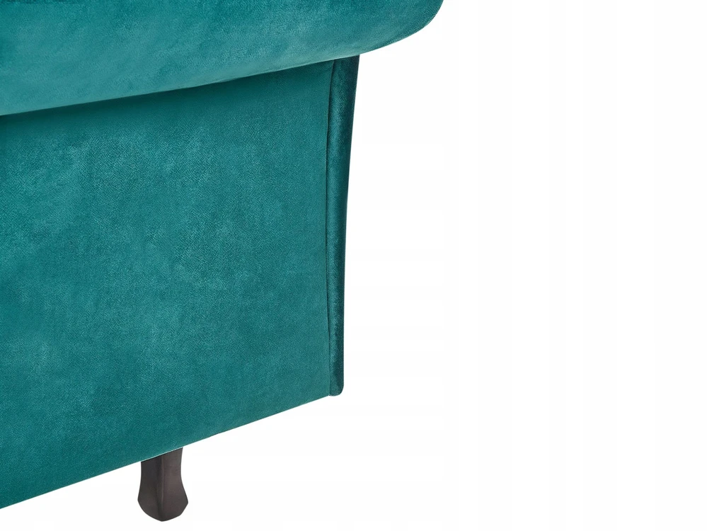 Sofa Beliani Kairysis gultas LATTES II veliūras smaragdo spalvos su pagalve