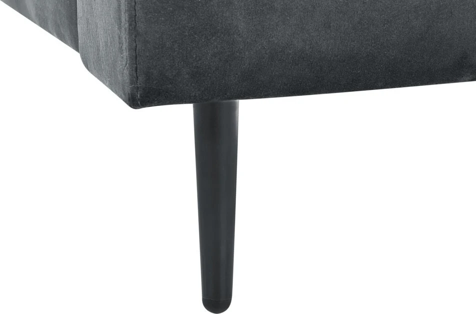 Sofa Beliani Šezlongas GUERET veliūrinis pilkas
