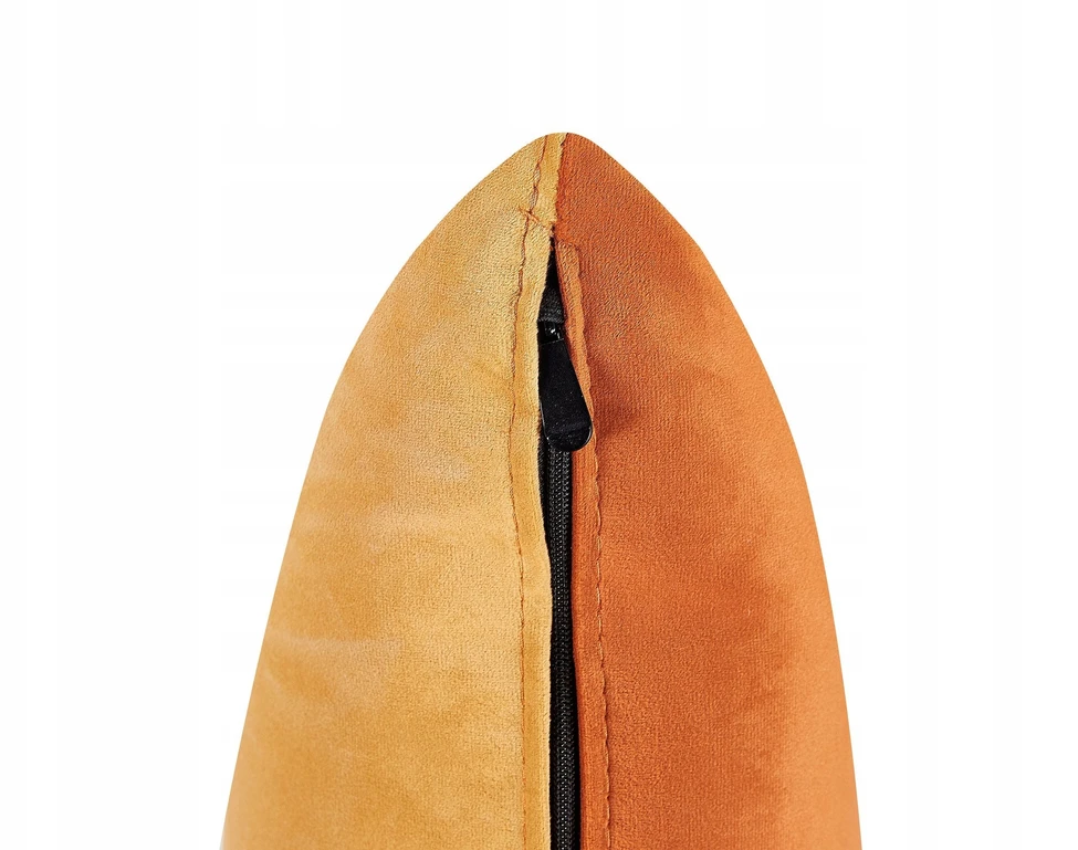 Beliani Dešininė gulto tipo sofa GONESSE, veliūras, oranžinė