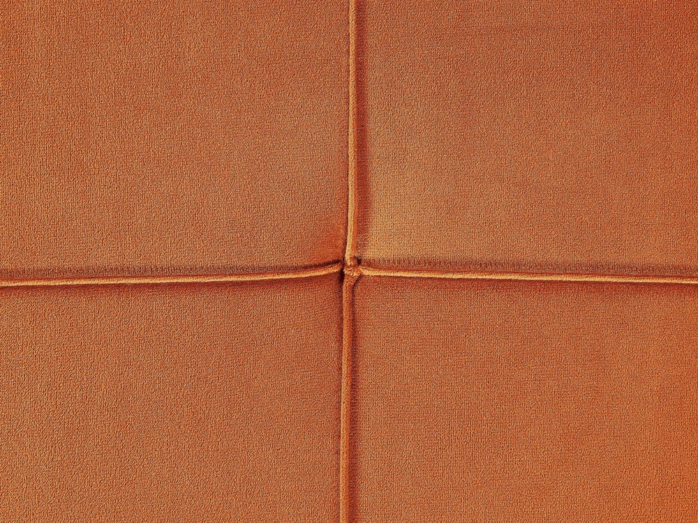 Beliani Dešininė gulto tipo sofa GONESSE, veliūras, oranžinė