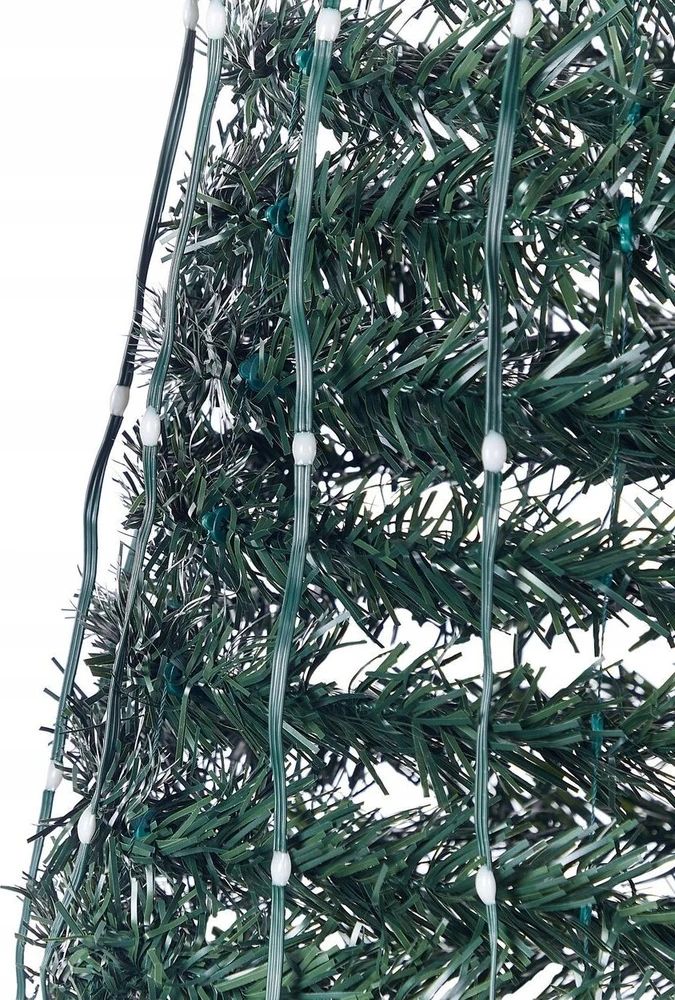 Beliani Išmanioji LED kalėdinė dekoracija SAARLOQ eglutė 188 cm, žalia