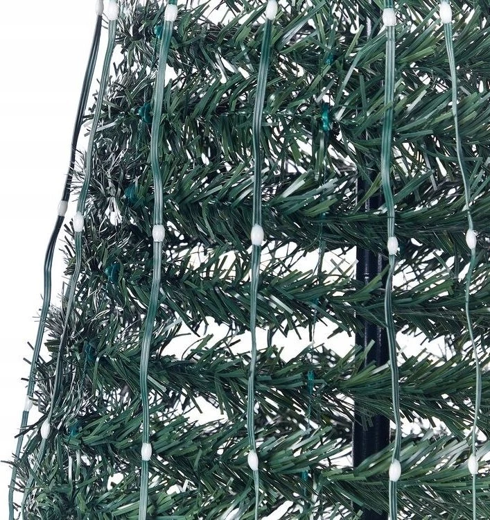 Beliani Išmanioji LED kalėdinė dekoracija SAARLOQ eglutė 188 cm, žalia