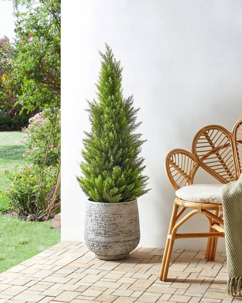 Beliani Dirbtinis augalas CEDAR TREE 120 cm žalias