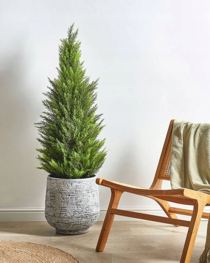 Beliani Dirbtinis augalas CEDAR TREE 120 cm žalias