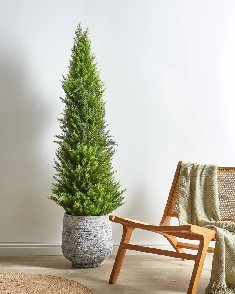 Beliani Dirbtinis augalas CEDAR TREE 153 cm žalias