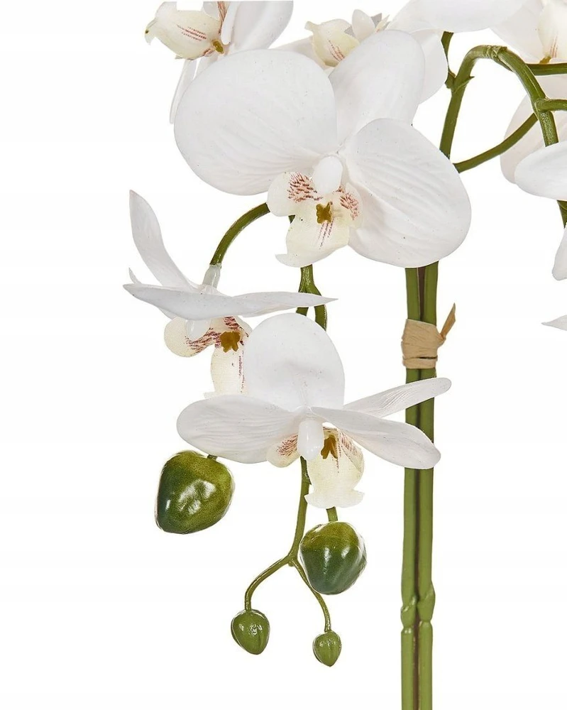Beliani Dirbtinė gėlė ORCHID 42 cm balta