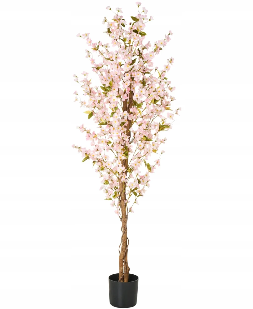Beliani Dirbtinis augalas SAKURA 185 cm Rožinis