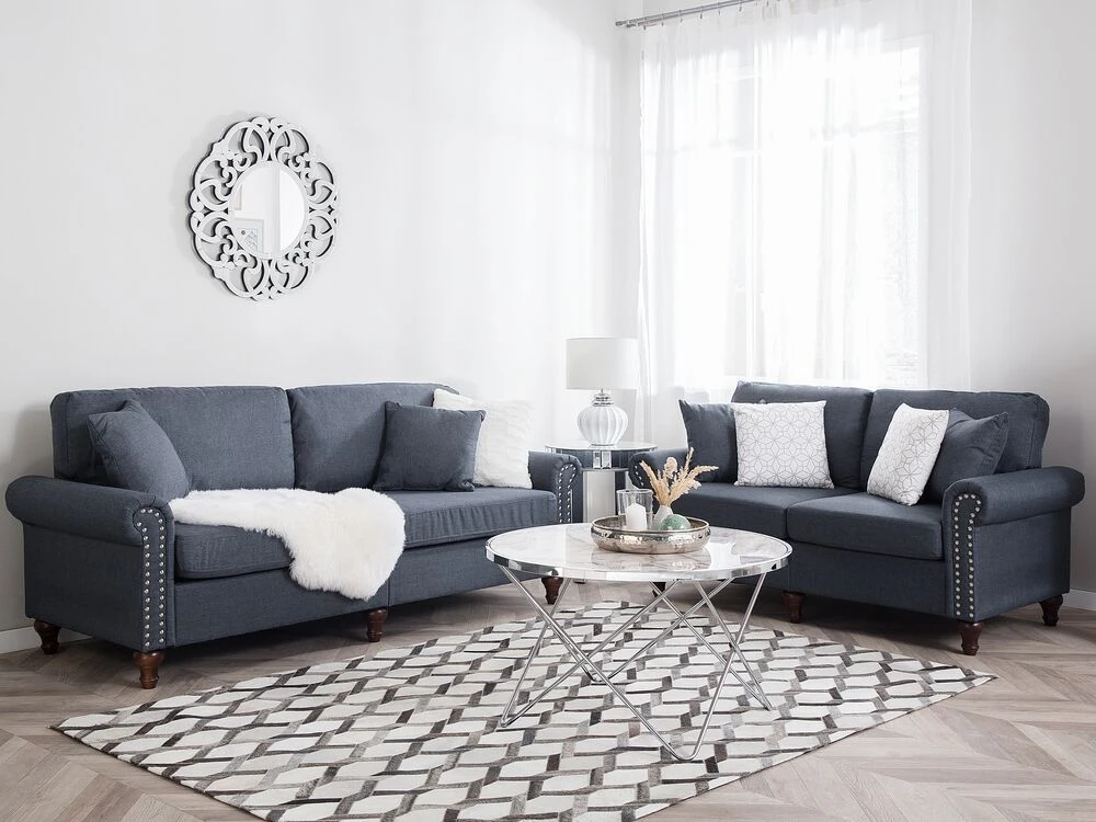 Beliani 3 vietų sofa OTRA tamsiai pilka
