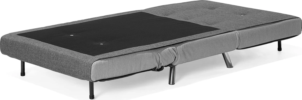 Beliani Viengulė išskleidžiama sofa FARRIS tamsiai pilka