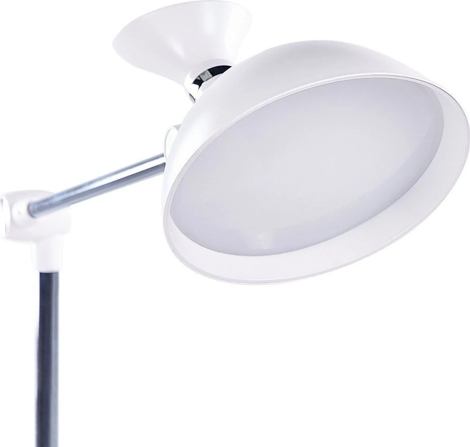 Beliani LED toršeras ANDROMEDA su reguliatoriumi, metalinis, baltas