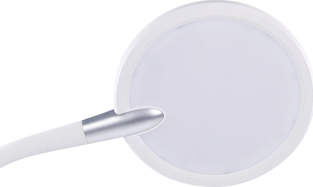Beliani LED toršeras CASSIOPEIA su reguliatoriumi, metalinis, baltas