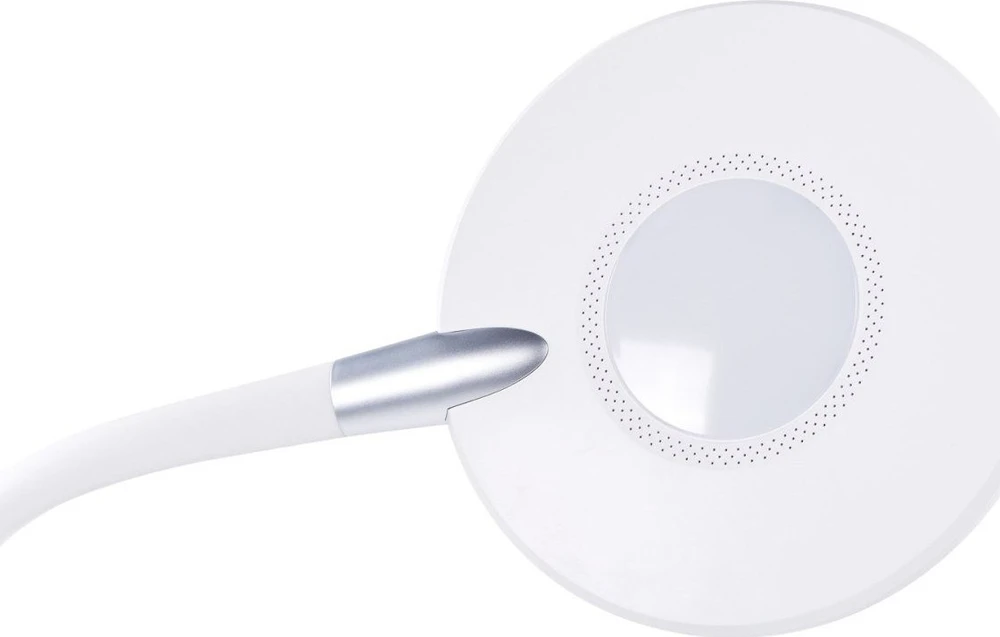 Beliani LED toršeras CASSIOPEIA su reguliatoriumi, metalinis, baltas