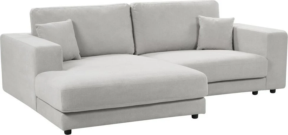 Beliani 3 vietų kampinė sofa LOFOTEN šviesiai pilka dešininė