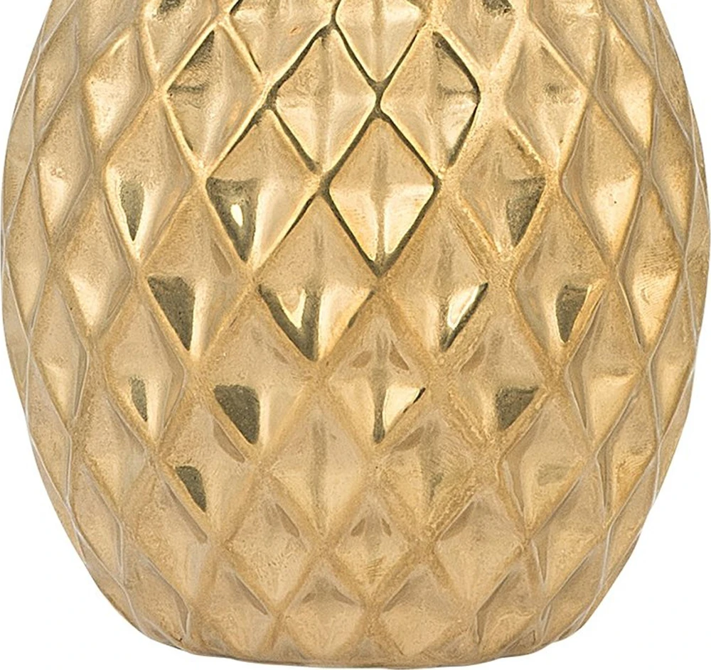 Beliani Dekoracinė figūrėlė Ananas TYANA Keraminė Auksinė