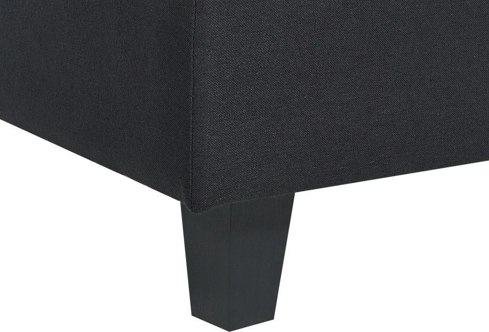 Beliani Trivietė modulinė sofa UNSTAD juoda