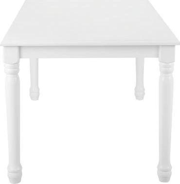 Beliani Valgomojo stalas CARY baltas 180 cm 90 cm