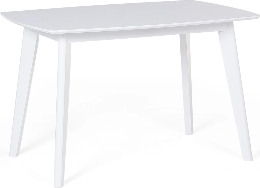 Beliani Išskleidžiamas valgomojo stalas SANFORD baltas 120/160 cm 80 cm