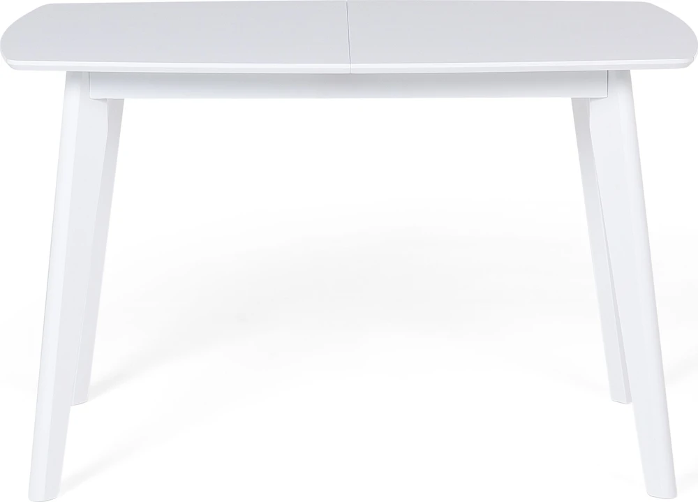 Beliani Išskleidžiamas valgomojo stalas SANFORD baltas 120/160 cm 80 cm