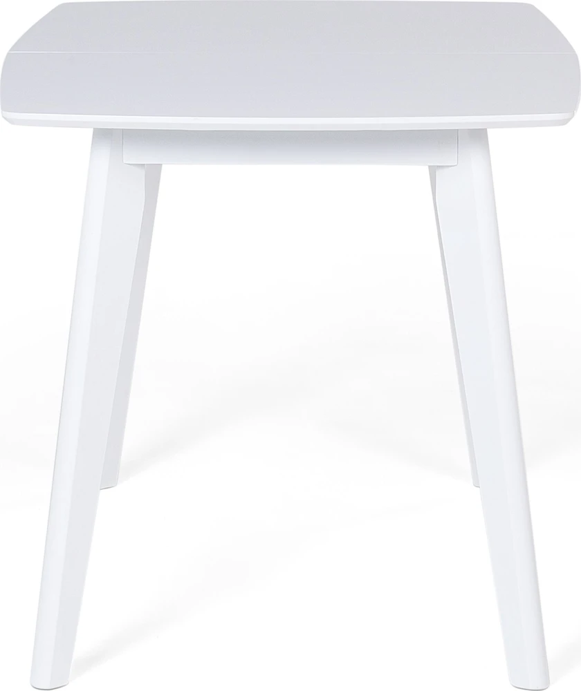 Beliani Išskleidžiamas valgomojo stalas SANFORD baltas 120/160 cm 80 cm