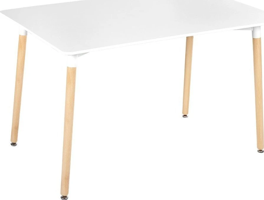 Beliani Valgomojo stalas NEWBERRY baltas 120 cm x 80 cm
