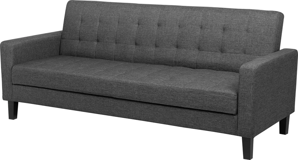 Beliani Trivietė sofa-lova VEHKOO tamsiai pilka