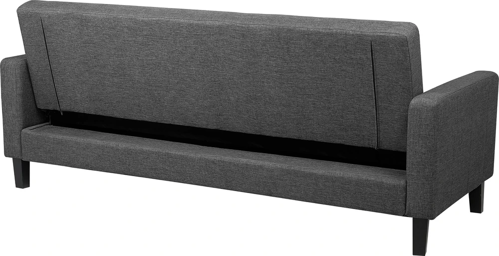 Beliani Trivietė sofa-lova VEHKOO tamsiai pilka