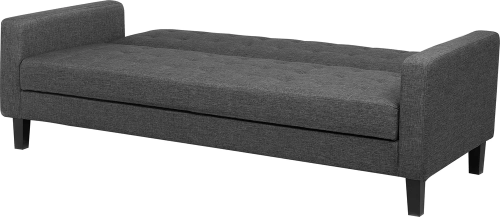 Beliani Trivietė sofa-lova VEHKOO tamsiai pilka