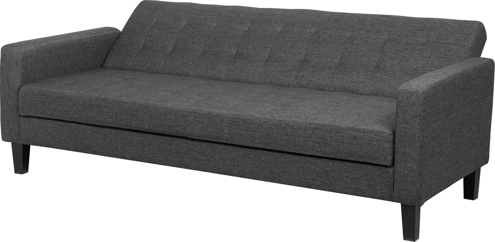 Beliani Trivietė sofa-lova VEHKOO tamsiai pilka