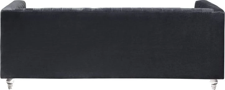 Beliani Trijų vietų sofa ARVIKA aksominė juoda