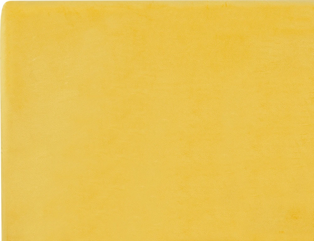 Beliani Veliūrinė lova FITOU 160 x 200 cm geltona