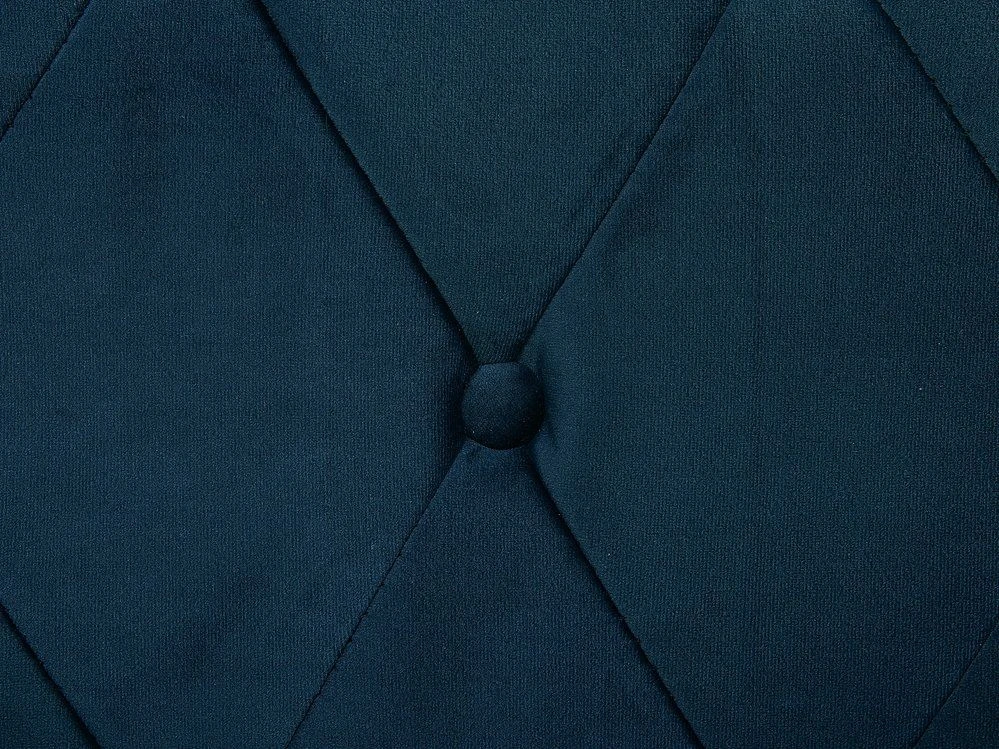 Beliani Veliurinė lova AVALLON 160 x 200 cm tamsiai mėlyna