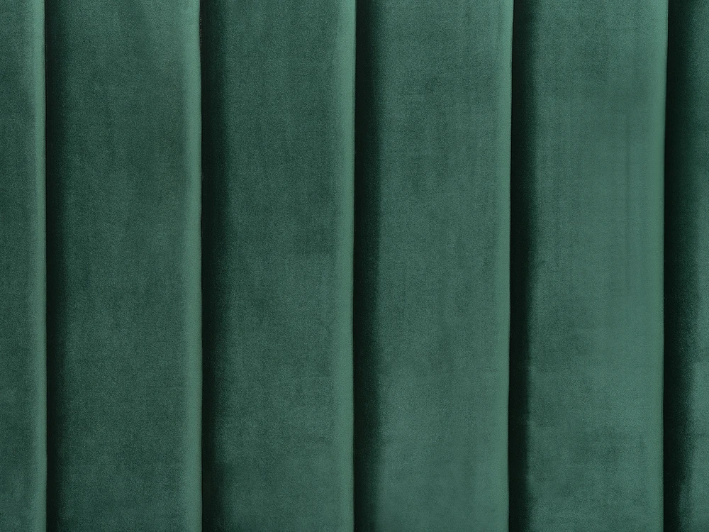 Beliani Velinė lova VILLETTE 160 x 200 cm tamsiai žalia