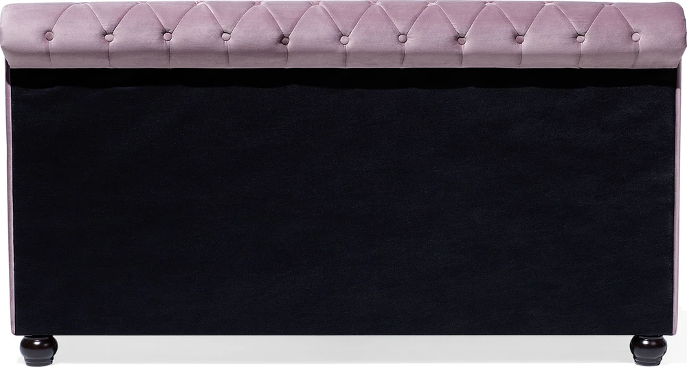 Beliani Velvetinė lova AVALLON, 180 x 200 cm, rožinė