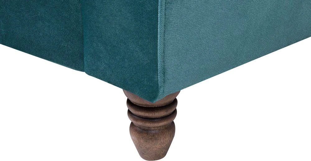 Beliani 2 vietų sofa EIKE veliūrinė, žydros spalvos