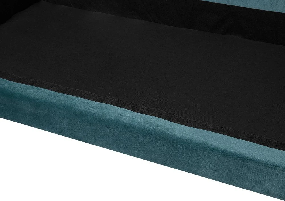 Beliani 2 vietų sofa EIKE veliūrinė, žydros spalvos