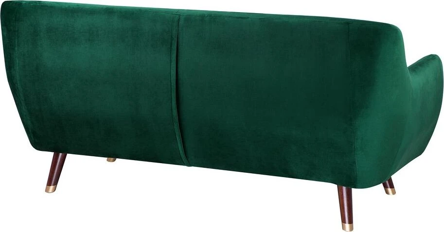Beliani 3 vietų sofa BODO veliūrinė smaragdinė