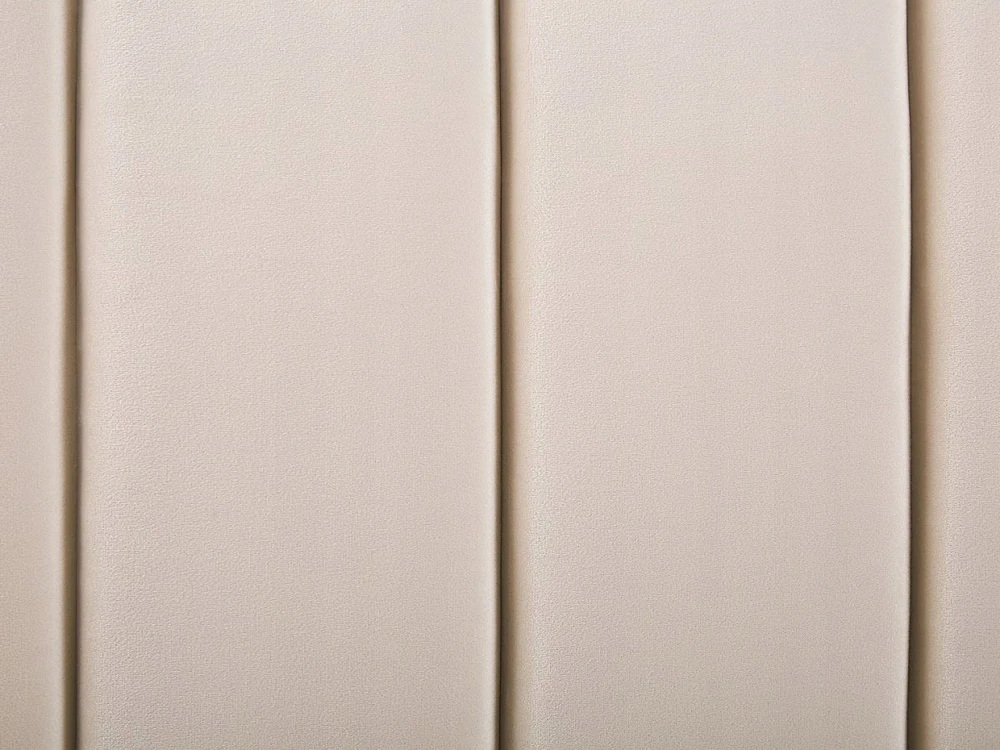 Beliani Lovos veliūrinės MARVILLE 140 x 200 cm smėlio spalvos