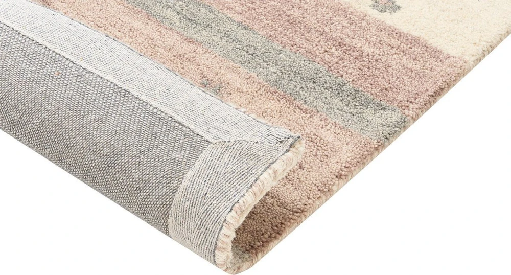 Beliani Kilimas KARLI smėlio spalvos 160 x 230 cm vilnonis Gabbeh