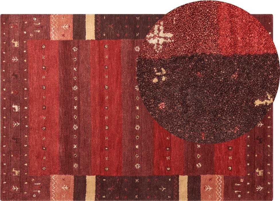 Beliani Kilimas SINANLI, spalvingas, 140 x 200 cm, Gabbeh, vilna
