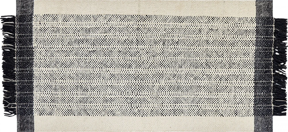 Beliani Kilimas KETENLI baltas 80 x 150 cm vilnos