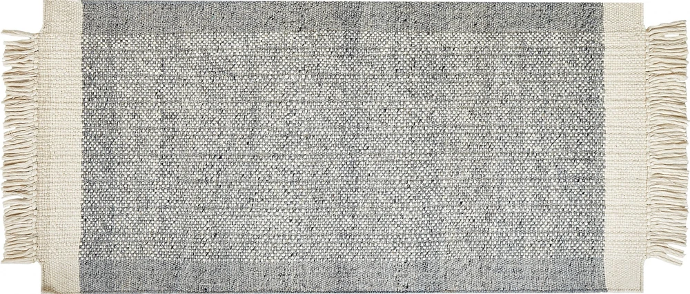 Beliani Kilimas TATLISU pilkas 80 x 150 cm vilnonis
