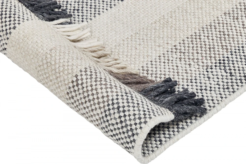 Beliani Kilimas EMIRLER, baltas, 80 x 150 cm, vilna