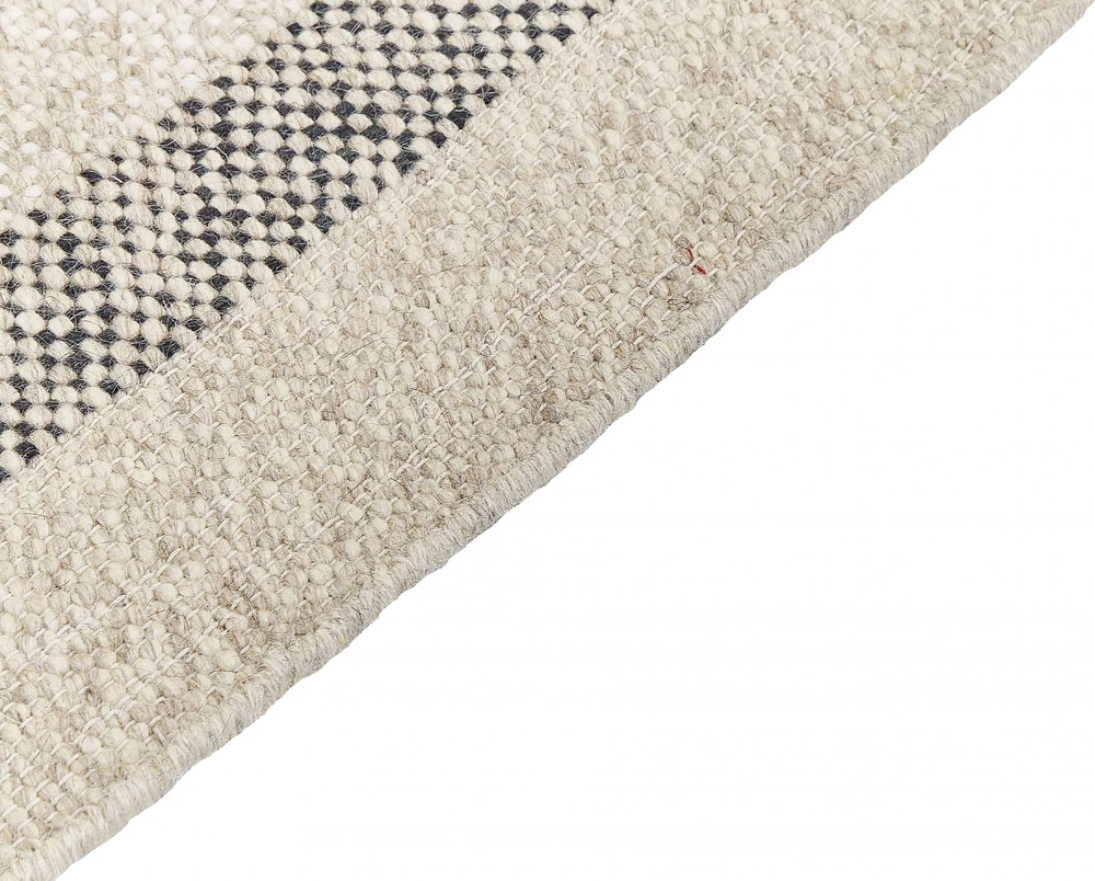 Beliani Kilimas TACETTIN baltas 80 x 150 cm vilnonis