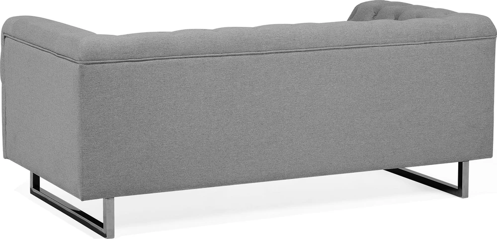 Beliani Dvivietė sofa VISSLAND šviesiai pilka
