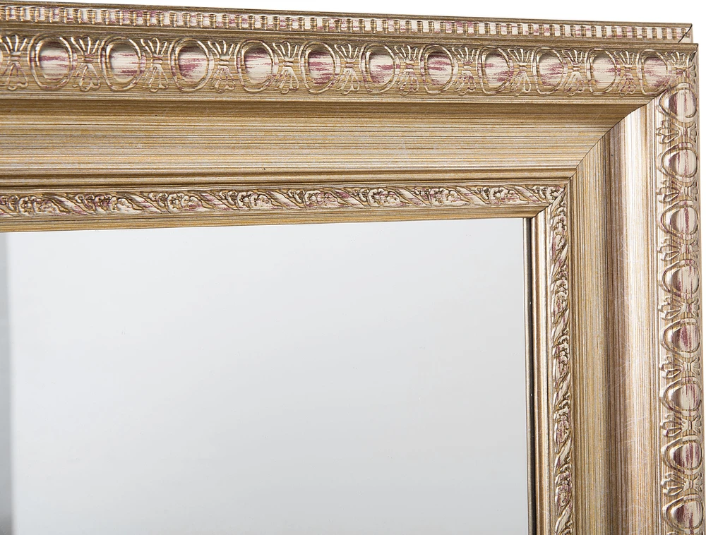 Beliani Sieninis veidrodis AURILLAC 51 cm 141 cm auksinis