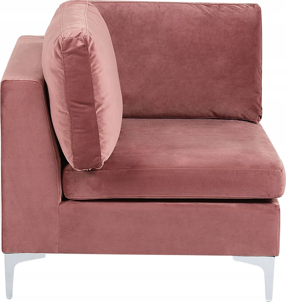 Sofa Beliani Kampinis modulis EVJA, rožinis veliūras