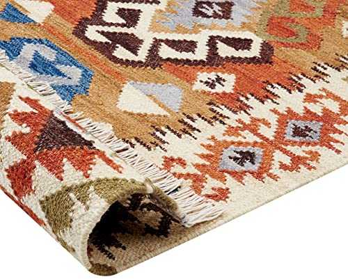 Beliani Kilim kilimas VOSKETAP spalvotas 160 x 230 cm vilnos